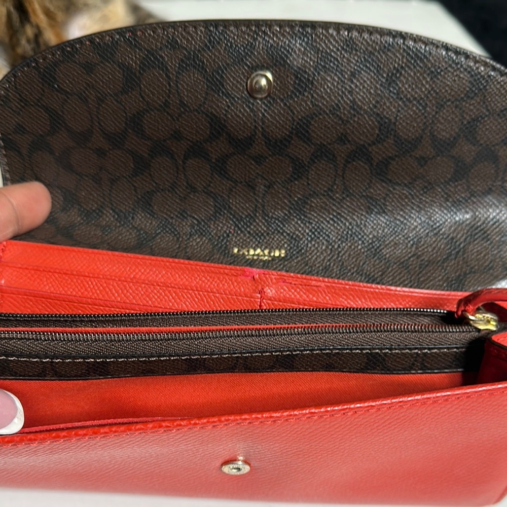 Coach Red and Brown Women's Bag